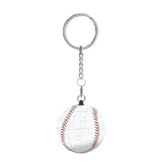 The Baseball Puzzle Keychain is the perfect accessory for anyone who loves puzzles or baseball.