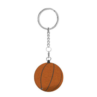 A Baseball Puzzle Keychain featuring a basketball.