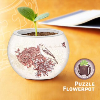 Singing Birds and Flowers Puzzle Flowerpot.