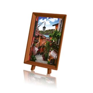 A Seashell on the Beach frame puzzle with a picture of a street scene.