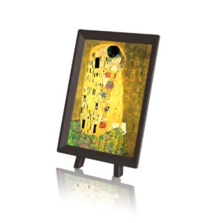 The puzzle-like design of "Seashell on the Beach" by Gustav Klimt mesmerizes viewers.