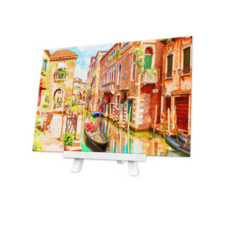 A puzzle of Afternoon in Venice on a stand.