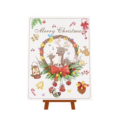 Lovely Reindeers, Pintoo Taiwan jigsaw puzzle card