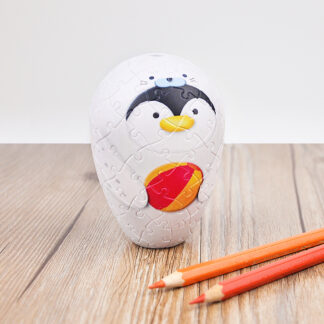 Seal Cosplay Pencil Sharpener Puzzle featuring penguins.