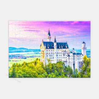 A Forever blue of the Neuschwanstein castle.