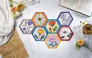 Retro Modern Garden - Wall Tile Puzzle Set