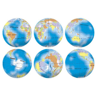 Blue Globe Puzzle Keychain
