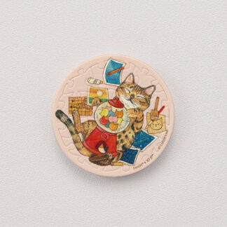 Tabby Cat - Cotton Lion - Puzzle Magnet