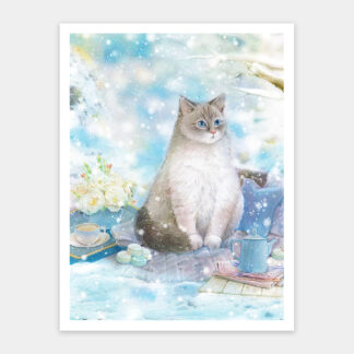 Jina - A snow cat - Showpiece 1200