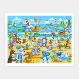 Dogs Beach by Peter Adderley - Showpiece 1200