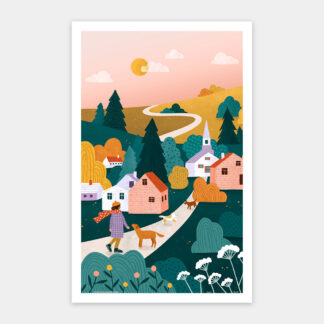 Sunset Walk in the Town by Bea Muller - Showpiece 1000