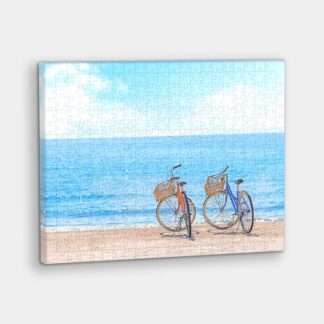 Away from the City - Tranquil Summer Beach - Showpiece Canvas 366
