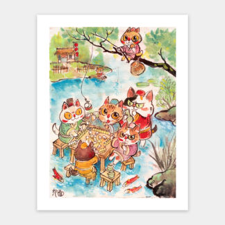Pao Mian - The Leisure Life of the Cats - Showpiece 300