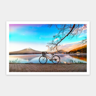 Bicycle Trip Collection - Bicycle by the Serene Lake - Showpiece 1000